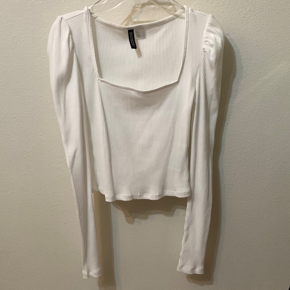 H&M White Long Sleeve